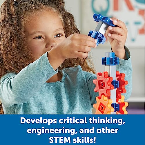 Learning Resources STEM Explorers™ Machine Makers, 60 Pieces, Ages 5+, STEM Toys, STEM Building Toys, STEM Kits, Engineering Toys, Build It Yourself Toys