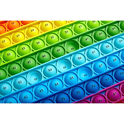 Learning Resources Hundred Board Sensory Bubble Popper, Pop for Counting, Push Pop Fidget Toys, Multiplication Practise, Fine Motor Skills Toys, Focus Tools for Kids, Quiet Fidgets for Classroom