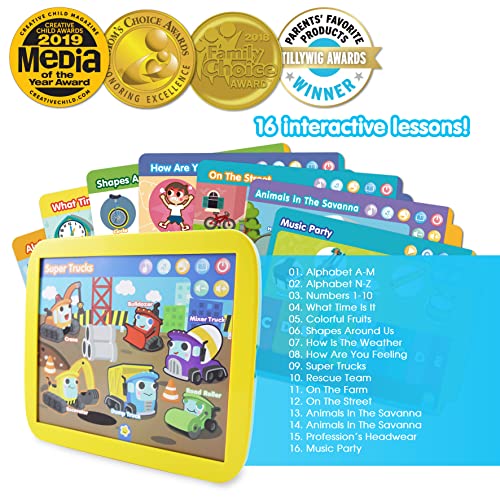 BEST LEARNING INNO PAD Smart Fun Lessons - Educational Tablet Toy to Learn Alphabet, Numbers, Colours, Shapes, Animals, Time for Toddlers Ages 2 to 5 Years Old