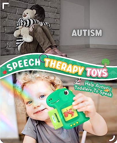 Talking Flash Card Learning Educational Toy, 224 Words 112 Double Sided Dinosaur Montessori Toys, Preschool SensoryToys For 1-6 Years Old Toddlers, Birthday Gift for Kids