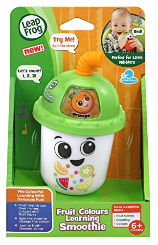 LeapFrog Fruit Colours Learning Smoothie, Interactive Baby Toy with Lights, Music, Colours & Fruit, Baby Gift with Teether for ages 6, 9, 12+ months, English Version
