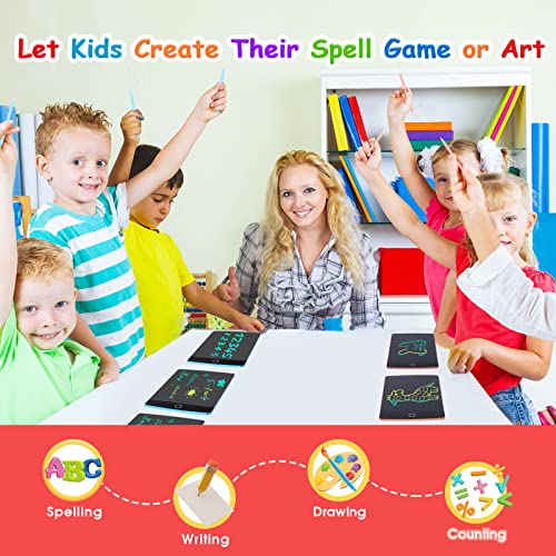 Topfree LCD Writing Tablet, 2 Pack Doodle Scribbler Pad, 8.5 inch LCD Colorful Writing Tablet Drawing Board Learning Gift for Kids, Educational Toys for 3-6 Years Old Boys & Girls