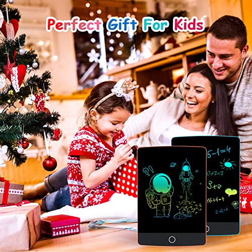 Topfree LCD Writing Tablet, 2 Pack Doodle Scribbler Pad, 8.5 inch LCD Colorful Writing Tablet Drawing Board Learning Gift for Kids, Educational Toys for 3-6 Years Old Boys & Girls