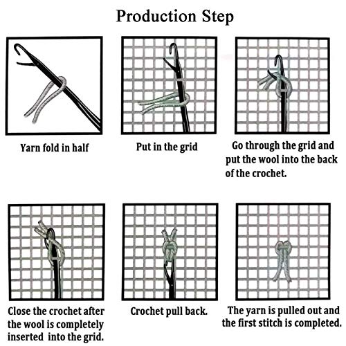 SKTWOE Latch Hook Rug Kits for Adults Christmas Rug Making Kits Printed Canvas Tapestry Kits Embroidery Kits DIY Crochet Yarn Kits for Beginners Adults Kids Craft Kit Creative Gift 52Cmx35cm