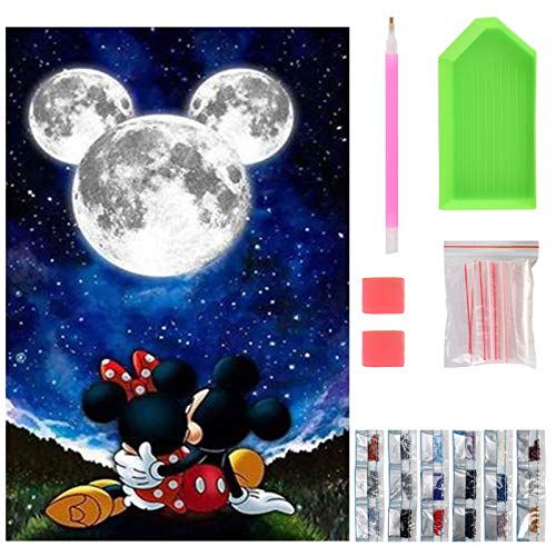 NASHRIO 5D Diamond Painting Kits for Kids, Round Diamond Art Kits Adults, DIY Full Drill Diamond Painting for Home Decor, Gifts. (Canvas Size: 40cm x 30cm)