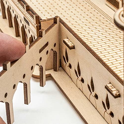 Cuteefun Architecture Model Kit Taj Mahal, 3D Wooden Puzzle for Teens Adults to Build, Make Your Own Woodcraft Kit, Hobbies for Adults, DIY Assembly Toy, Gift Idea for Birthdays Christmas