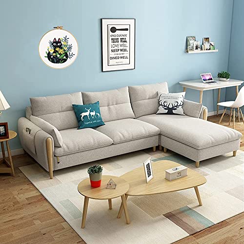 Embroidery Kit for Adults Beginners Starter Cross Stich Kit with Black Cat Flower Pattern Stamped Embroidery Cloth Hoops Threads Needles Easy Handmade Needlepoint Kits,Black Cat