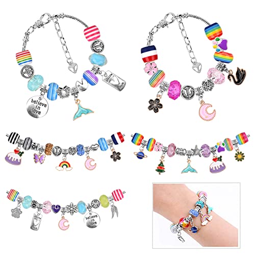 Qupzze Jewellery-Making Kits,108 PCS Abundant Romantic Sturdy Jewellery-Making Kits Easy to Install,DIY Gifts for Girls Kids Teens and Adults