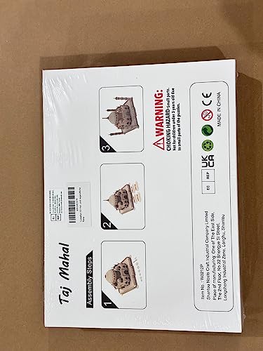 Cuteefun Architecture Model Kit Taj Mahal, 3D Wooden Puzzle for Teens Adults to Build, Make Your Own Woodcraft Kit, Hobbies for Adults, DIY Assembly Toy, Gift Idea for Birthdays Christmas