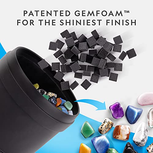 National Geographic Professional Rock Tumbler Kit- Rock Polisher for Kids and Adults, Complete Rock Tumbler Kit with Durable Tumbler, Rocks, Grit, and Our New GemFoam Polisher, A Great STEM Hobby