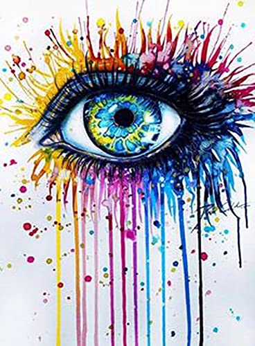 Tabeskly 5d Diamond Painting Kits for Adults UK Colored Eyes Jewel Bead Gem Crystal Dimond Picture Art Kit Adults Full Drill Kids Crafts Gift