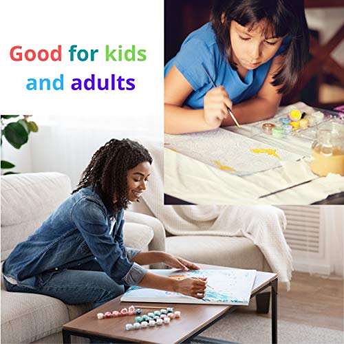 Paint by Numbers for Adults and Kids - 40x50cm DIY Canvas Acrylic Painting kit with Brushes and Pigments, with Frame Ideal Hobby Craft and Gift Set Hanging Wall Art Picture of London Bridge