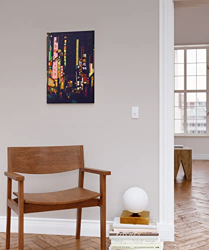 Dabble™ Premium Paint by Numbers Kit for Adults Beginners, Quality Painting by Numbers for Adults on Canvas Frame, Flowers, Plants, Gift - Night Lights