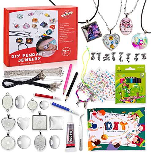 EFO SHM Jewellery Making Kit Charms for Jewellery Making Pendants Bracelet Chain Necklace Crafts Making Resin Jewellery Making Kit for Girls Adult