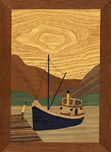 Clyde Puffer Wooden Picture Puzzle Artworks DIY Craft Set For Adults Beginners Room & Home Decor 260 x 188mm