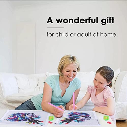 Tabeskly 5d Diamond Painting Kits for Adults UK Colored Eyes Jewel Bead Gem Crystal Dimond Picture Art Kit Adults Full Drill Kids Crafts Gift