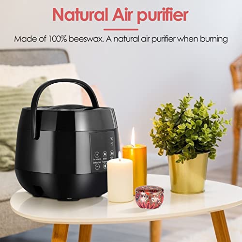 TTLIFE Intelligent Electric Wax Melting Machine,DIY Candle Making Kit,LED Display Screen Accurately Controls Beeswax Temperature,Candle Making Supplies for Adults Beginners, DIY Gift for Women Men