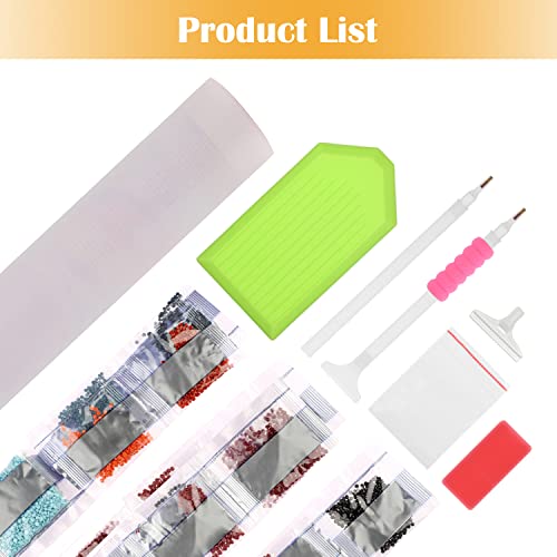 MXJSUA Inspirational Diamond Painting Kits, 5D Diamond Painting Kits for Adults Beginner, 5D Diamond Art Inspirational Kits Adults, DIY Diamond Picture Gem Arts Painting Girl and Sunflowers 30x40cm