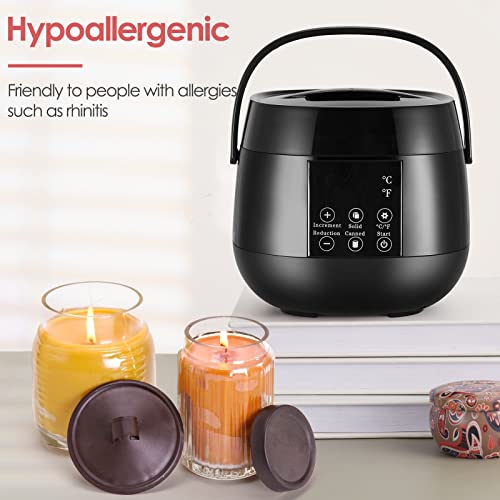 TTLIFE Intelligent Electric Wax Melting Machine,DIY Candle Making Kit,LED Display Screen Accurately Controls Beeswax Temperature,Candle Making Supplies for Adults Beginners, DIY Gift for Women Men