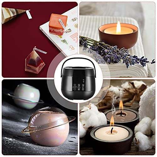 TTLIFE Intelligent Electric Wax Melting Machine,DIY Candle Making Kit,LED Display Screen Accurately Controls Beeswax Temperature,Candle Making Supplies for Adults Beginners, DIY Gift for Women Men