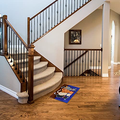 EsLuker.ly Latch Hook Rug Kits for Adults Kids Beginners DIY Crochet Rug Making Kit with Printed Cats Patterns Canvas Yarn Carpet Embroidery Crafting Arts, 20×15 Inch