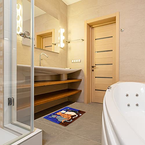 EsLuker.ly Latch Hook Rug Kits for Adults Kids Beginners DIY Crochet Rug Making Kit with Printed Cats Patterns Canvas Yarn Carpet Embroidery Crafting Arts, 20×15 Inch