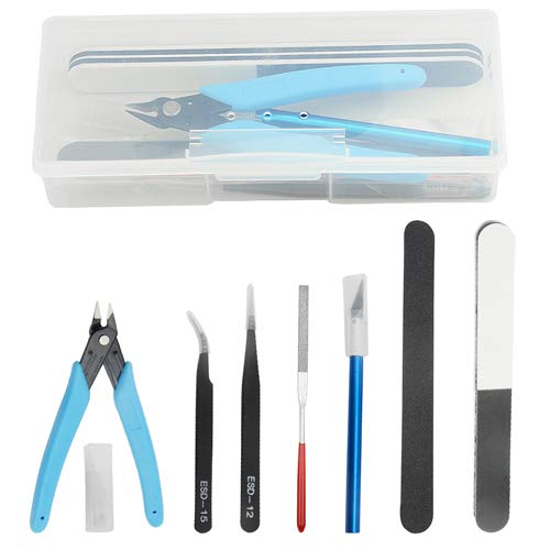 WMYCONGCONG 8 PCS Compatible with Gundam Model Tools Kit Modeler Basic Tools Hobby Building Tools Kit for Buildings Cars Airplanes Model Assemble Building Repairing and Fixing