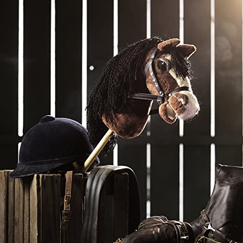 Panduro diy hobby horse bridle toy halter accessory fur real horse toys stick jumps for girls children toy plush horse on a stick t