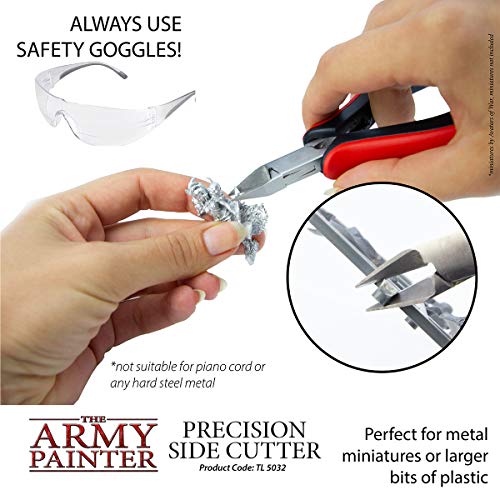 The Army Painter Hobby Tools Precision Side Cutter, Stainless Steel Flush Cutter, Side Snips, for Plastic, Resin and Metal Miniatures, for Tabletop Wargaming and Roleplaying DND Mini Figures