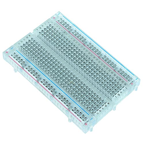 Transparent 400 Point Solderless Breadboard DIY Hobby Electronics Electrical