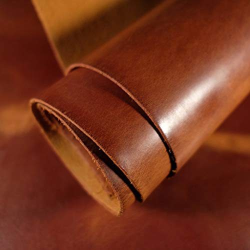 The Tannery Finished Full Grain Buffalo Genuine Leather Hides Crafts | Home Decor Leather Crafts Tooling Sewing Hobby Workshop Crafting Leather Hides Tan 12x24