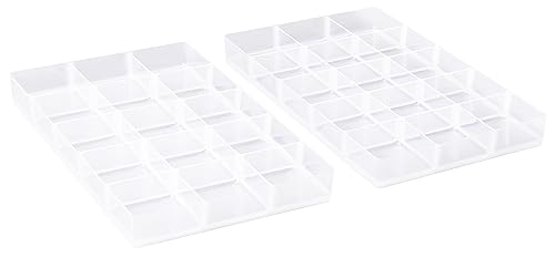 Really Useful Plastic Storage Box 4 Litre Clear with 2 x Hobby Trays