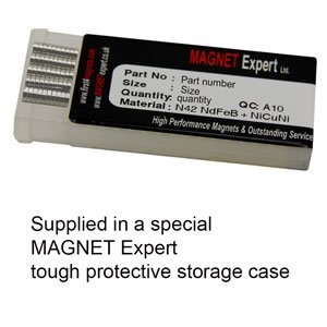 N42 Neodymium Magnet for Arts, Crafts, Model Making, DIY, Hobbies, Office, and Home - 3mm dia x 1mm thick - 0.19kg Pull - Pack of 50