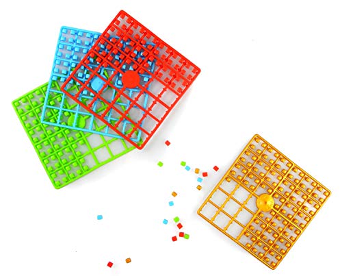 Pracht Creatives Hobby P90026-00505 Fun Craft Set Frog Pixel Image on Base Plate Boys and Girls as a Small Gift, Bag for Children's Birthday Parties, Colourful