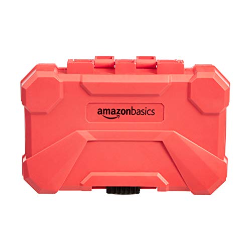 Amazon Basics 29-Piece Precision Hobby Knife Set, Red