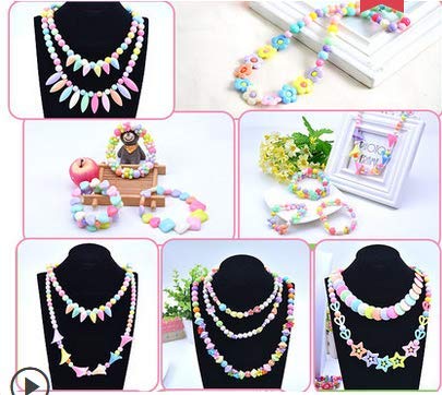 Queta DIY Beads Creative Hobby Children's Necklace Beads Kit Educational & Science Games Fancy Bracelet Puzzle Creative Handmade Beads 2 x 24 Grid