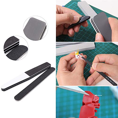 Aussel 33 Pieces Gundam Model Tools Kit, Model Basic Tools Craft Set, Hobby Building Craft Set for Basic Model Building Repairing and Fixing