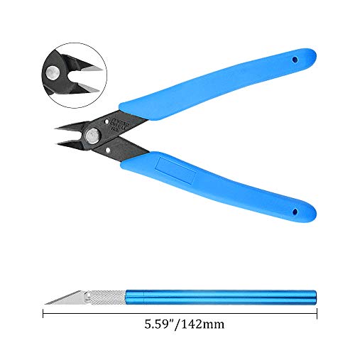 BGTXINGI 28PCS Modeler Basic Tools Craft Set Gundam Model Tools Kit with Plastic Box Hobby Model Assemble Building Repairing and Fixing DIY Craft Kit