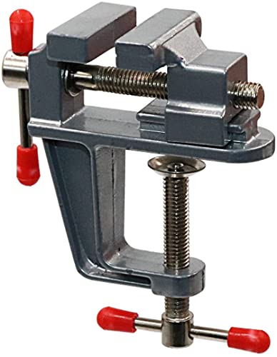 Mini Jeweler Table Clamp Small Hobby Bench Vice Work Bench Vise Bench Clamp Hobby Vise Clamp Small Table Clamp Mini Bench Vice Clamp for Small Work Crafts Woodworking and Metalworking
