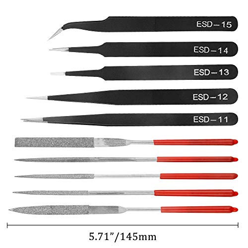 BGTXINGI 28PCS Modeler Basic Tools Craft Set Gundam Model Tools Kit with Plastic Box Hobby Model Assemble Building Repairing and Fixing DIY Craft Kit