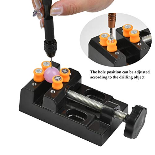 37PCS Mini Hand Drill Set for Crafts, Pin Vise Precision Twist Drill Bits with Mini Drill Press Vise, Manual Drill Set for Craft Carving Models Hobby DIY, 0.5-3mm Drilling Bits & 0.3-1.2 mm PCB Drill