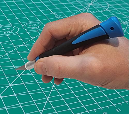 Pipestation Precision Soft Grip Lightweight Hobby Utility Set for Paper Card Vinyl Leather Clay Ergonomic Handle