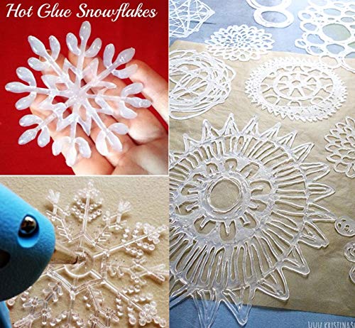 ilauke Hot Glue Gun, 20W Mini Heating Hot Melt Glue Gun with Sticks(60pcs 100mm) ON-Off Switch for DIY Arts, Hobby, Crafts, Home Repairs, Fabric, Metal, Wood, Glass, Card, Plastic