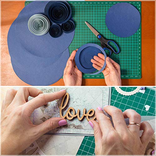 Self Healing Sewing Mat, Anezus Rotary Cutting Mat Double Sided 5-Ply Craft Cutting Board for Sewing Crafts Hobby Fabric Precision Scrapbooking Project 9" x 12"(A4)