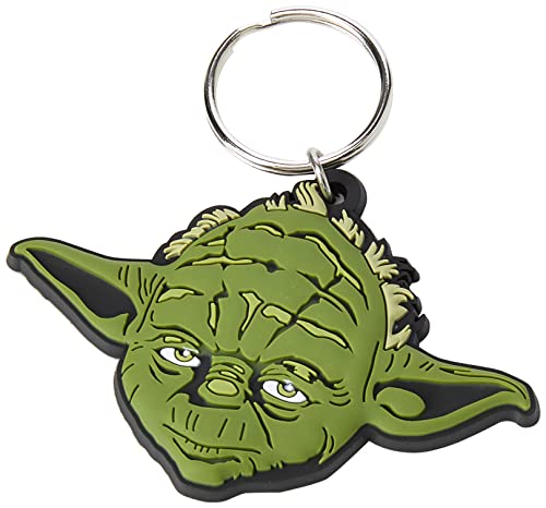 Star Wars, RK38345C, Star Wars - Yoda Rubber Keychain, Multi-Color, 4.5 x 6cm