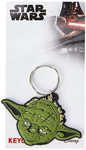 Star Wars, RK38345C, Star Wars - Yoda Rubber Keychain, Multi-Color, 4.5 x 6cm