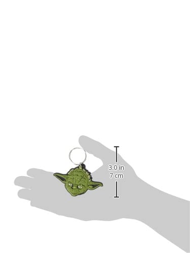 Star Wars, RK38345C, Star Wars - Yoda Rubber Keychain, Multi-Color, 4.5 x 6cm