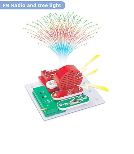 VFENG W39 Beginner Circuit Kits for Kids,Circuit Experiment Science Kits, Electronics Explorations Kits , Educational STEM Kit for Kids Ages 5-9 boys and girls