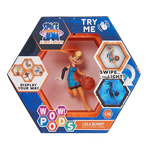 WOW! PODS Space Jam: A New Legacy - Lola Bunny | Light-Up Bobble-Head Figure | Official Warner Bros Collectables, Toys and Gifts for Boys and Girls, Aged 5+