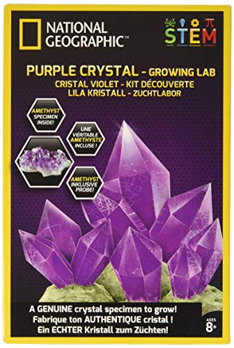 National Geographic JM00632 Purple Grow Crystal Growiing Kit,9.25 x 2.25 x 6.25 inches